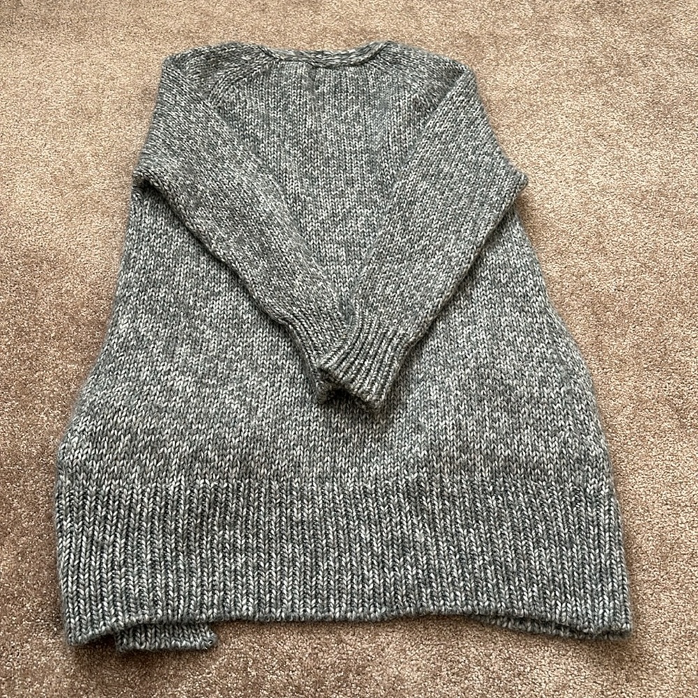 Zara Long Cardigan; Italian Yarn; Made in Spain - Picture 3 of 4